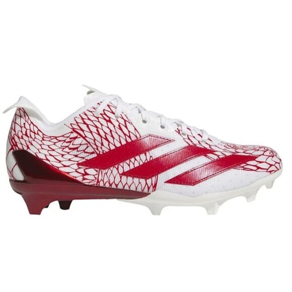 Adidas Adizero Electric Men Football Cleats White Red IH8571 NEW - Picture 1 of 7